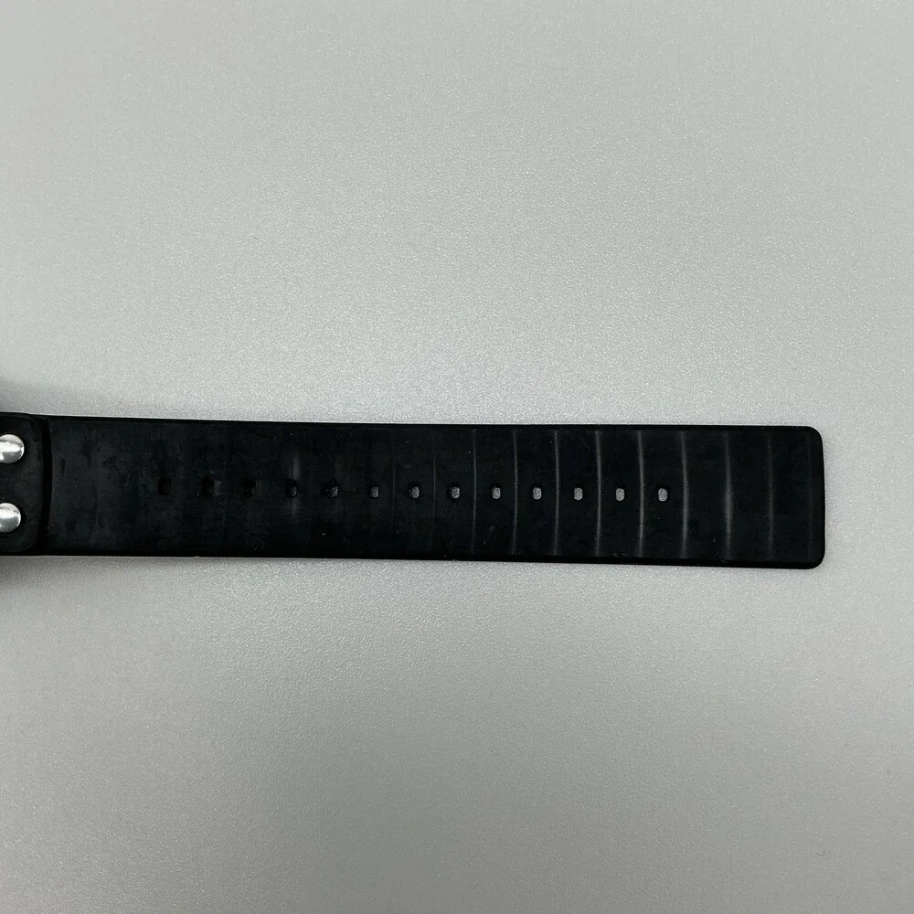Misfit Phase Mens Watch 41mm Black Dial Black Silicone Hybrid New Battery